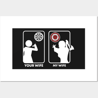 Cool Axe Throwing Wife Posters and Art